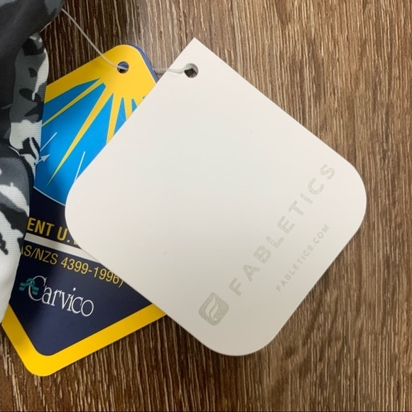 Fabletics womens green black Claire midi bikini top - Picture 7 of 7